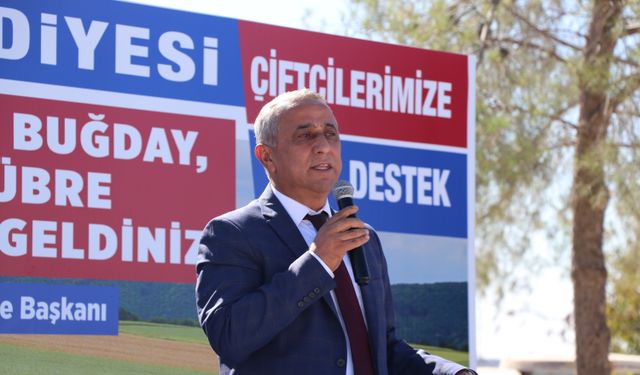 Gaziantep'te çiftçilere tohum ve gübre dağıtıldı