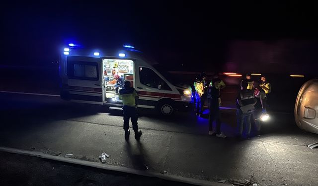Lastiği patlayan kamyonet devrildi: 2 ölü, 8 yaralı