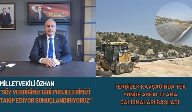 Terbizek Kavşağı'nda Asfaltlama çalışmaları Başladı