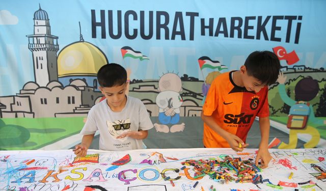 İsrail'in Gazze'deki saldırılarını anlatan resim sergisi