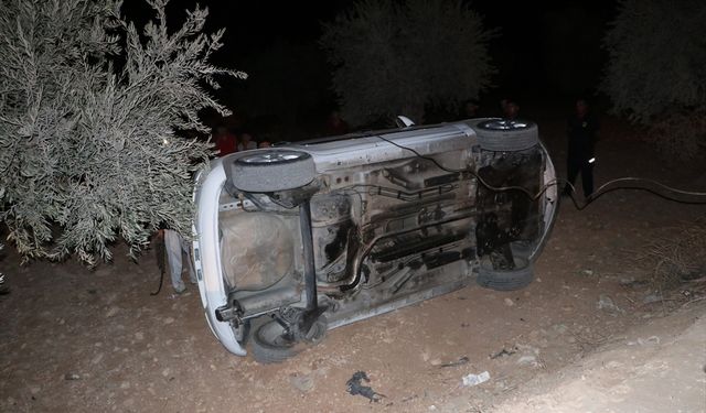 Kilis'te otomobilin devrildiği kazada 1 kişi yaralandı