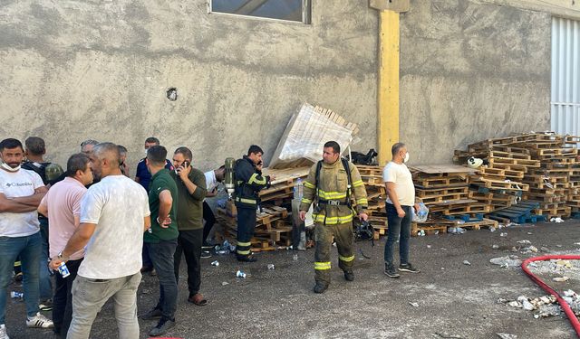 Mardin'de depoda çıkan yangın söndürüldü