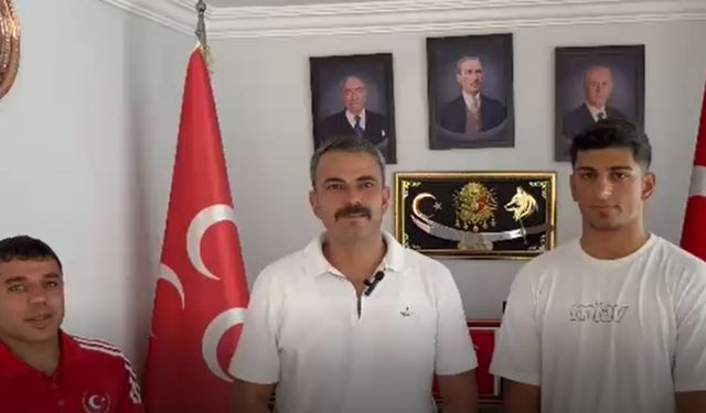 Şampiyon Güreşçi'den MHP'ye Ziyaret