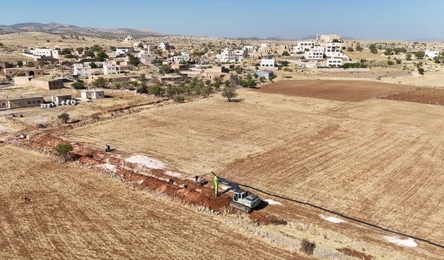 Midyat'ta atıksu hattı döşeme çalışmaları tamamlandı