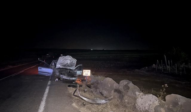 Şanlıurfa'da devrilen otomobildeki 2 kişi yaralandı