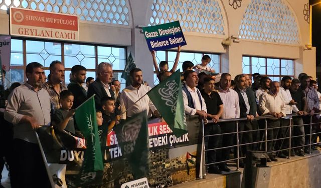 Şırnak'tan Filistin'e ve Küresel Sumud Filosu'na destek