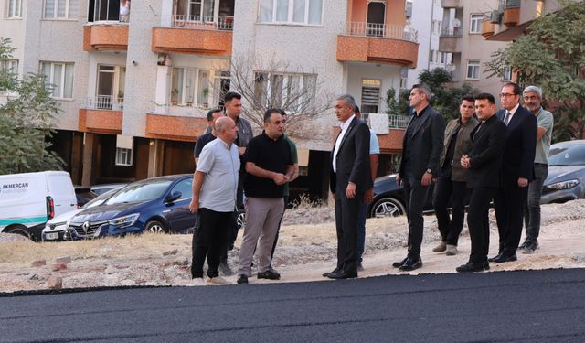 Mardin Valisi Akkoyun, asfalt çalışmalarını inceledi