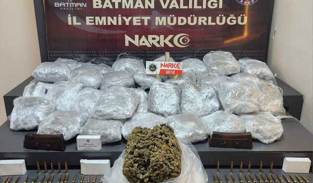 Batman'da 20 kilo 400 gram skunk ele geçirildi