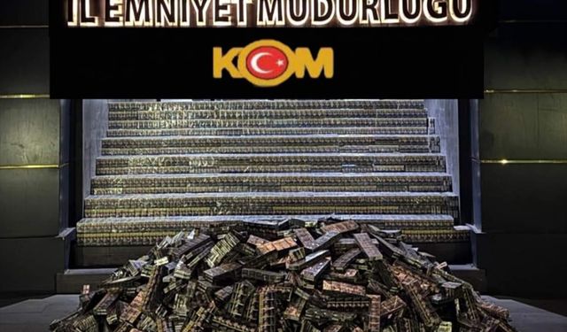 Batman’da 31 bin paket kaçak sigara ele geçirildi