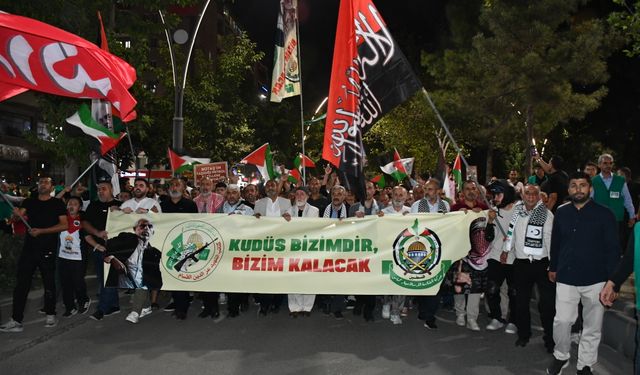 Batman'da İsrail'in Gazze'ye saldırıları protesto edildi