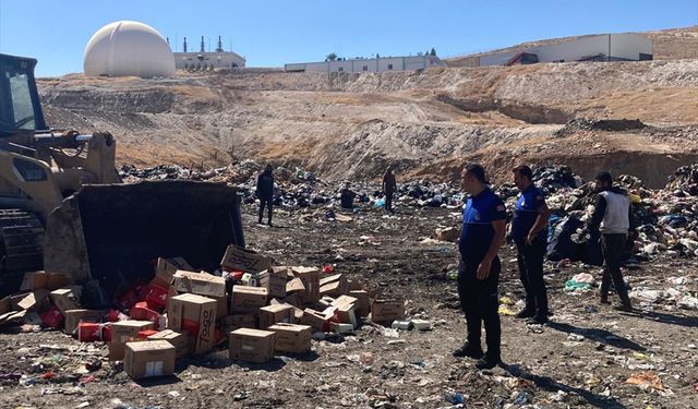 Batman'da tarihi geçmiş şeker imha edildi