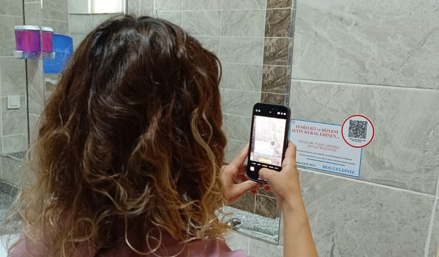 Silvan Azizoğlu Hastanesi  temizliğinde QR kodlu dönem