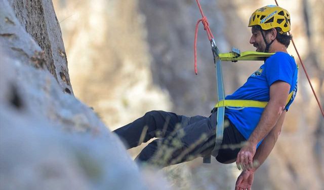 Gaziantep'te 5'inci Köklüce Kanyonu Tırmanış Şenliği