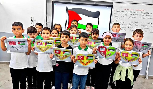 Kilis'te öğrenciler Filistin'de yaşanan zulme dikkati çekti