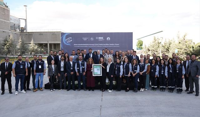 Limak Çimento'nun CSC Platinum Sertifikası aldı
