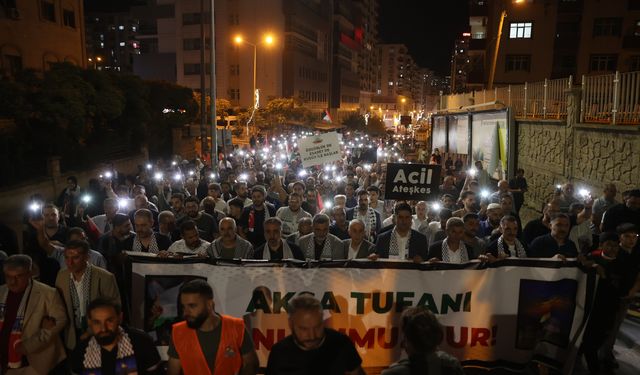 Mardin'de, 'Gazze'ye Vefa Yürüyüşü' düzenlendi