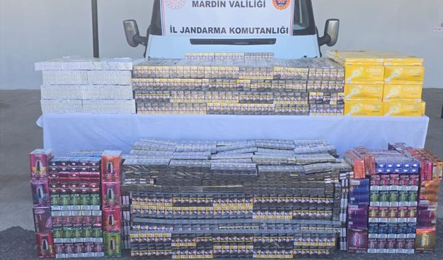 Mardin'de kaçak sigara ile elektronik sigara ele geçirildi