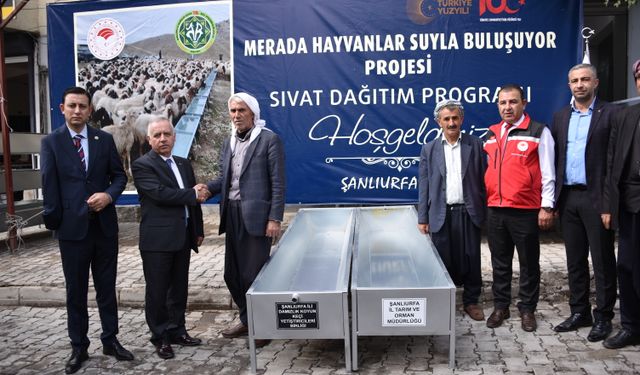 Şanlıurfa'da hayvan yetiştiricilerine sıvat desteği