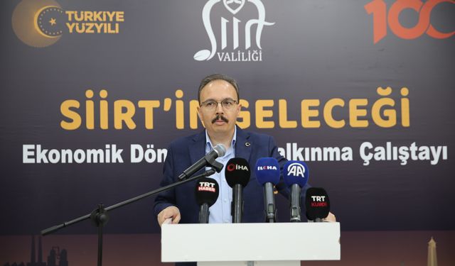 Siirt’in geleceği Ekonomik Kalkınma Çalıştayı’nda ele alındı