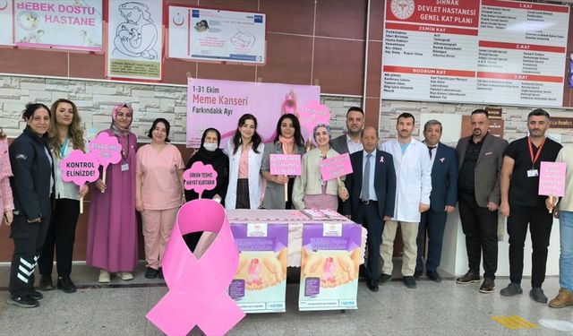 Şırnak'ta meme kanseri farkındalık etkinliği düzenlendi