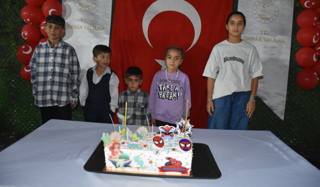 Şırnak'ta şehit çocuklarının doğum günü kutlandı