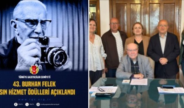TGC 43. Burhan Felek Basın Hizmet Ödülleri açıklandı