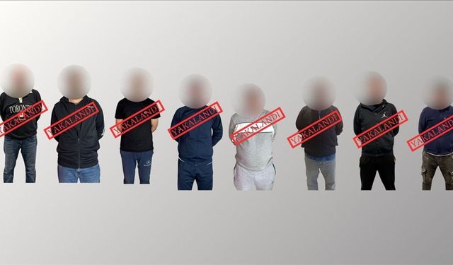 Kırmızı Bültenle aranan 8 zanlı yakalandı