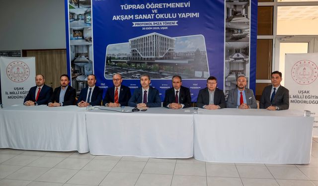 TÜPRAG Uşak'ta  Öğretmenevi ve Okul Yapacak
