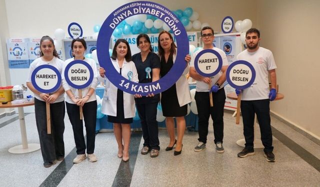 Adıyaman'da diyabet farkındalık etkinliği düzenlendi