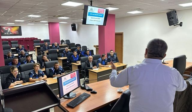 Adıyaman'da zabıta personeline hizmet içi eğitimi