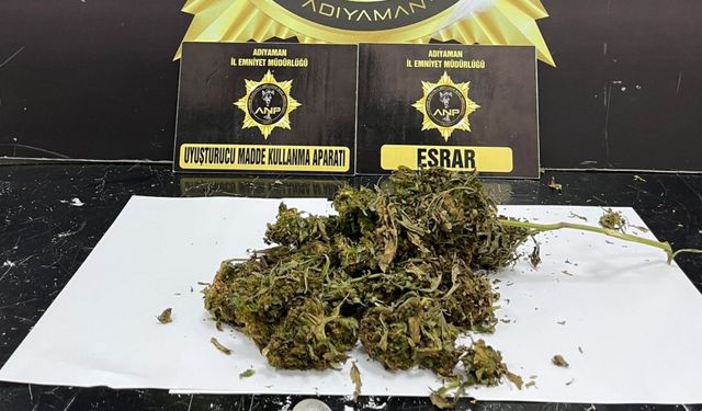 Adıyaman'da Klimadan 149 Gram Esrar Çıktı