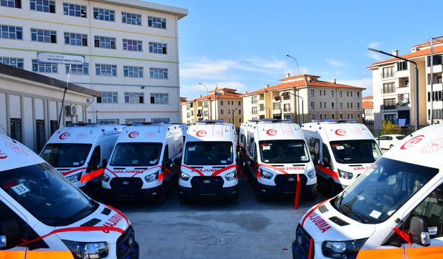 Gaziantep'te 16 yeni ambulans görev yapacak