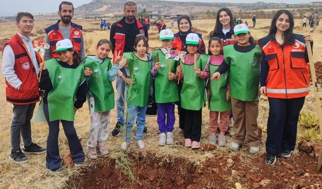 Gölbaşılı Çevreciler Belören’de Fidan Dikti