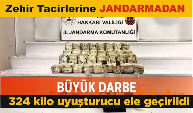 Zehir tacirlerine bir darbe de Jandarmadan!