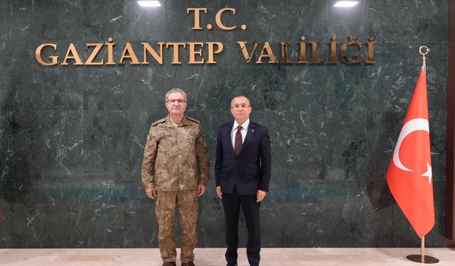 Orgeneral Tokel, Gaziantep Valisi Çeber'i ziyaret etti