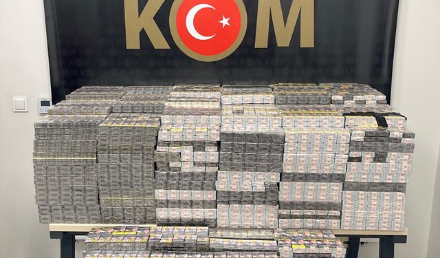 Mardin'de gümrük kaçağı sigara ele geçirildi