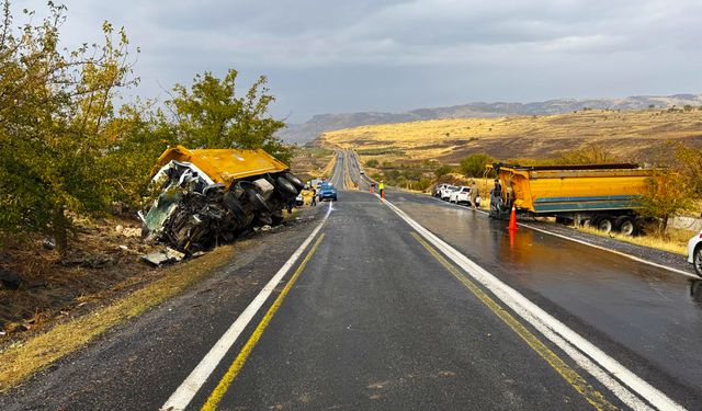 Siverek-Kahta Yolunda Kaza: 1 ölü, 1 yaralı