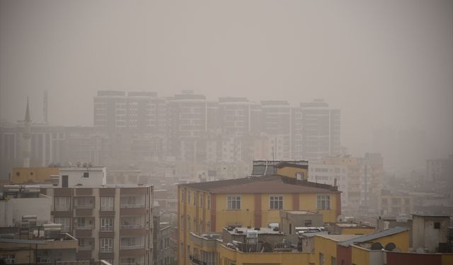 Şanlıurfa'da toz taşınımı etkili oluyor