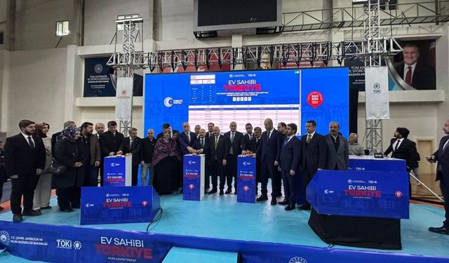 5 bin sosyal konut için ilk kura Adıyaman'da çekildi