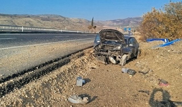 Adıyaman Gölbaşı Yolunda Kaza: 1 Yaralı