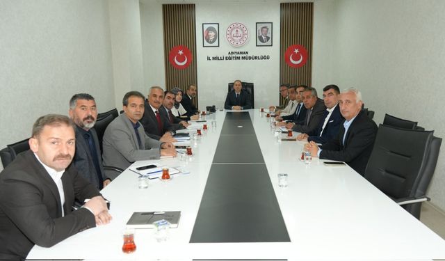 Adıyaman'da eğitim değerlendirme toplantısı yapıldı