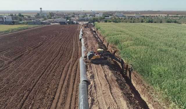 Mardin 2. Kademe İçme Suyu İsale Hattı çalışmaları sürüyor