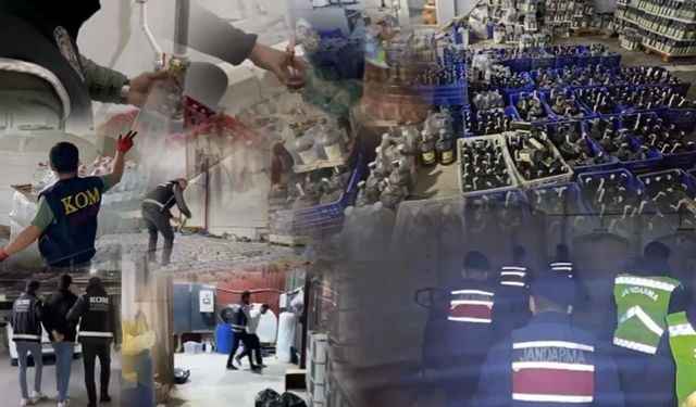 81 İlde Sahte ve Kaçak Alkole Büyük Darbe