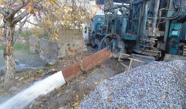 İslahiye'de su kaynağı sondajla yeniden bulundu