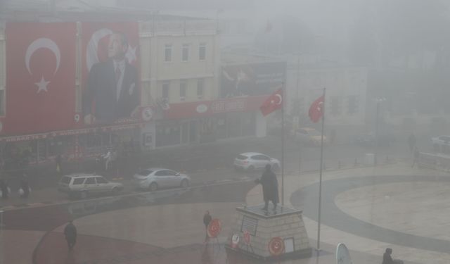 Kilis'te yoğun sis gün boyu etkili oldu