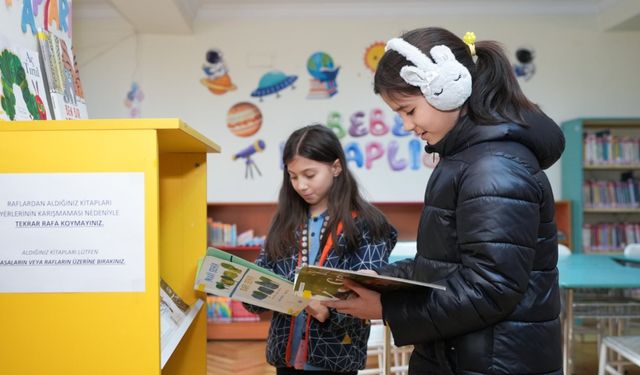 Öğrenciler, kütüphanelerde bilgi ve beceri kazanıyor