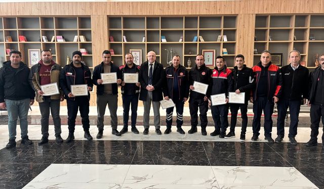 Mardin'de itfaiye personeline eğitim programı düzenlendi