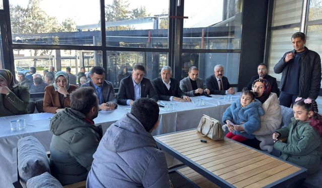 Milletvekili Şan, Kahta'da vatandaşlarla bir araya geldi