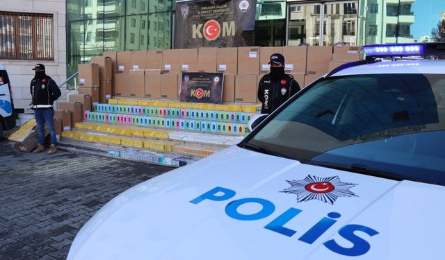 Şanlıurfa'da 43 bin paket sigara ele geçirildi