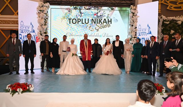 Batman'da geçen yıl 3 bin 360 kişi evlendi